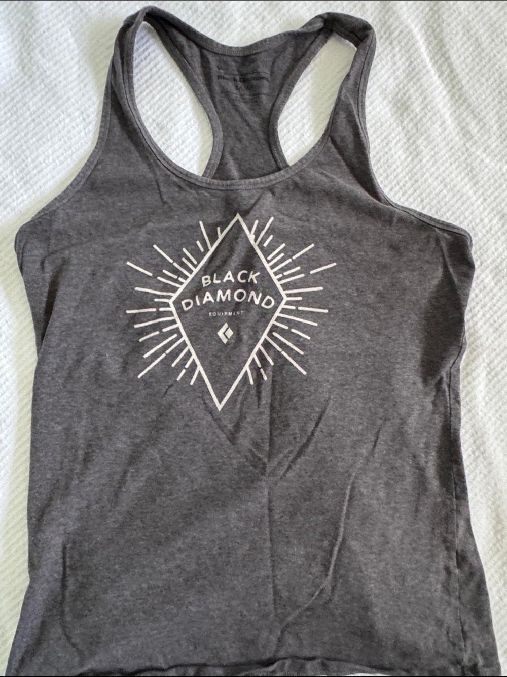 Black Diamond Women's Dark Gray Graphic Racerback Tank